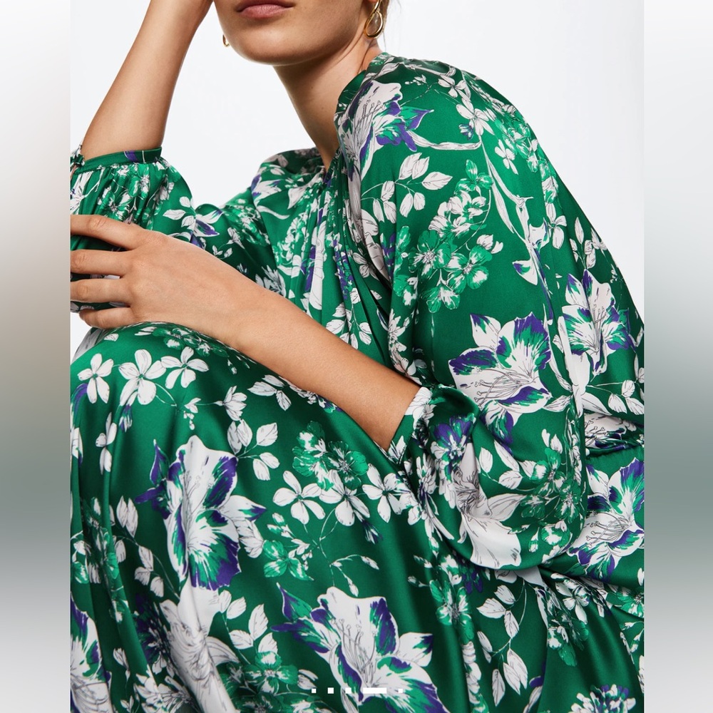 MANGO FLOWER PRINT DRESS. - Picture 4 of 6